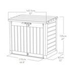 Keter Store-It-Out Max — Aufbewahrungsbox 1200 L, 146×82×125 cm, Beige-Braun