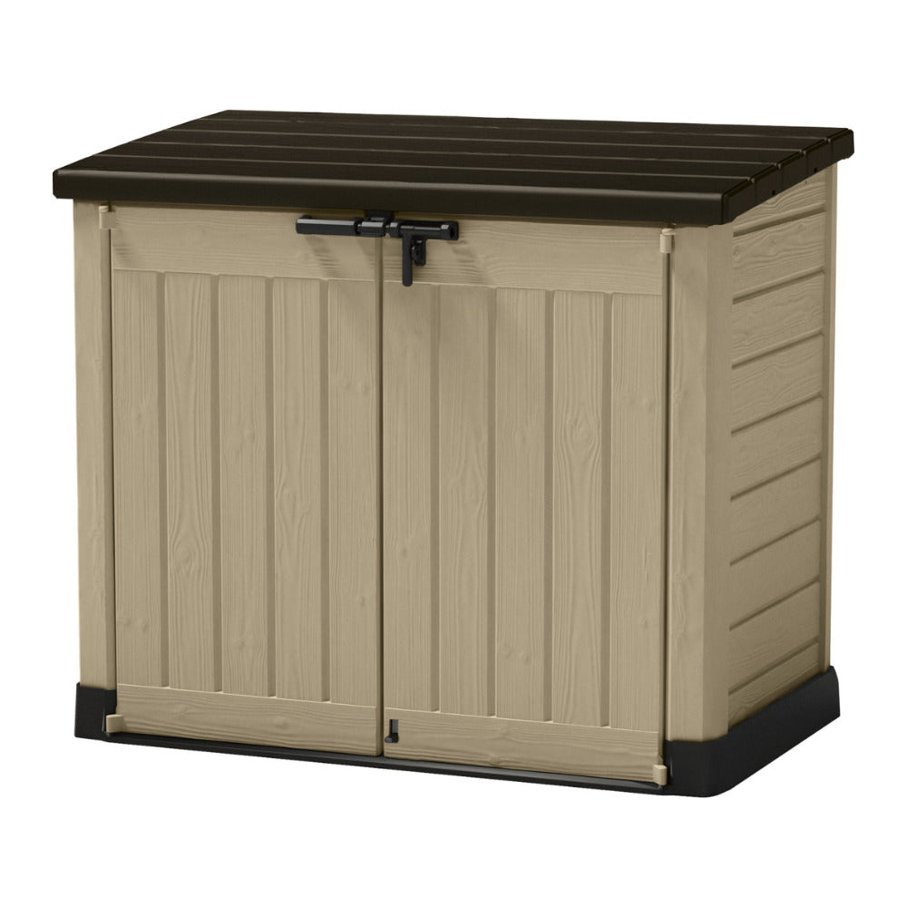 Keter Store-It-Out Max — Aufbewahrungsbox 1200 L, 146×82×125 cm, Beige-Braun