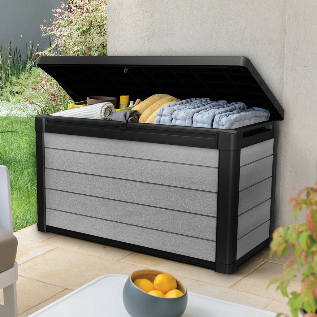 Keter Denali DuoTech 380 L — Aufbewahrungsbox 123×62×70 cm, Grau