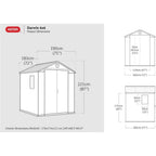 Keter Darwin 6×6 — Gartenhaus, Braun