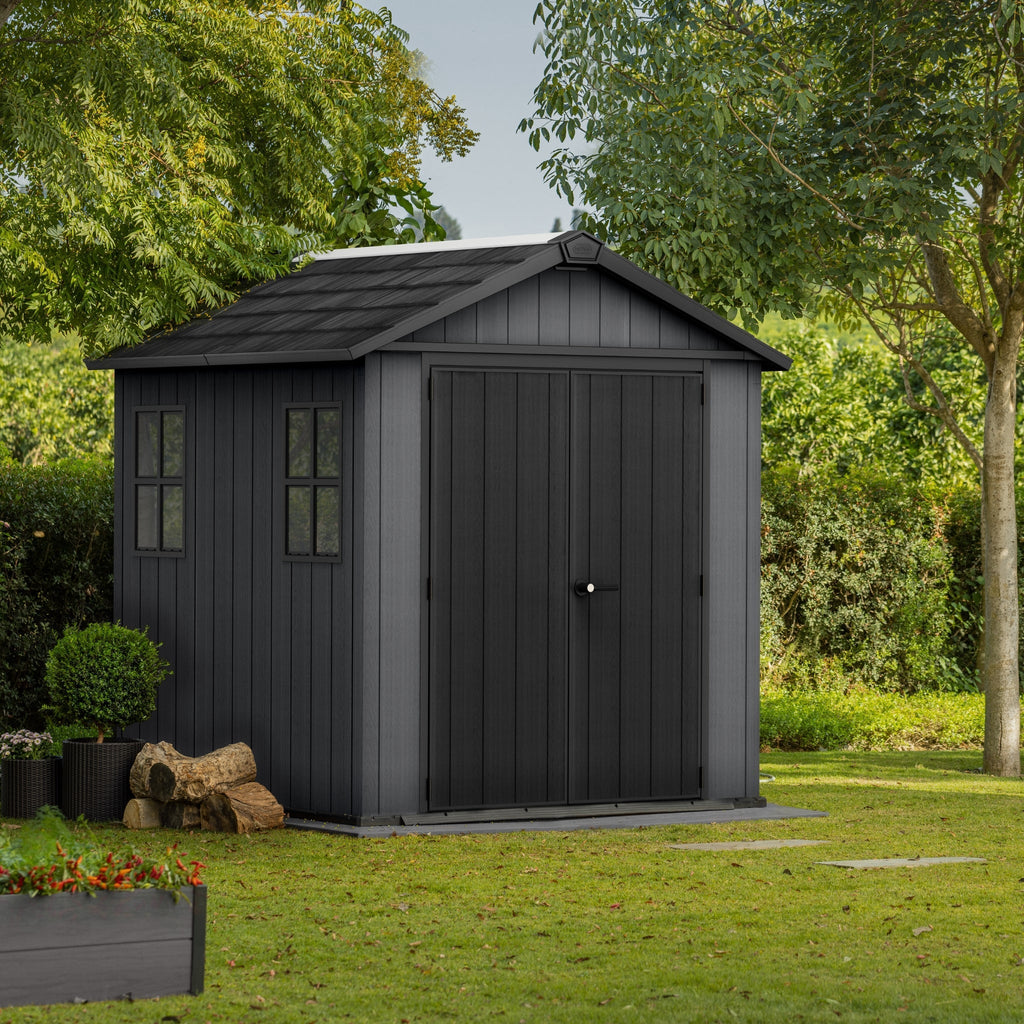 Keter Newton Plus 7×7,5 — Gartenhaus, Grau