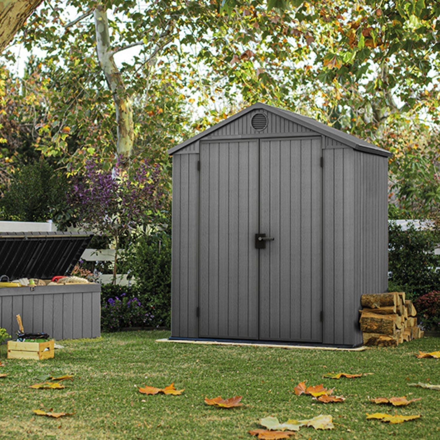 Keter Darwin 6×4 — Gartenhaus, Grau