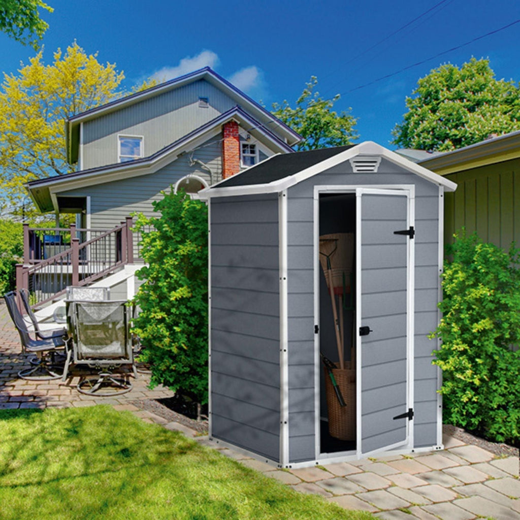 Keter Manor 4×3 — Gartenhaus, Grau