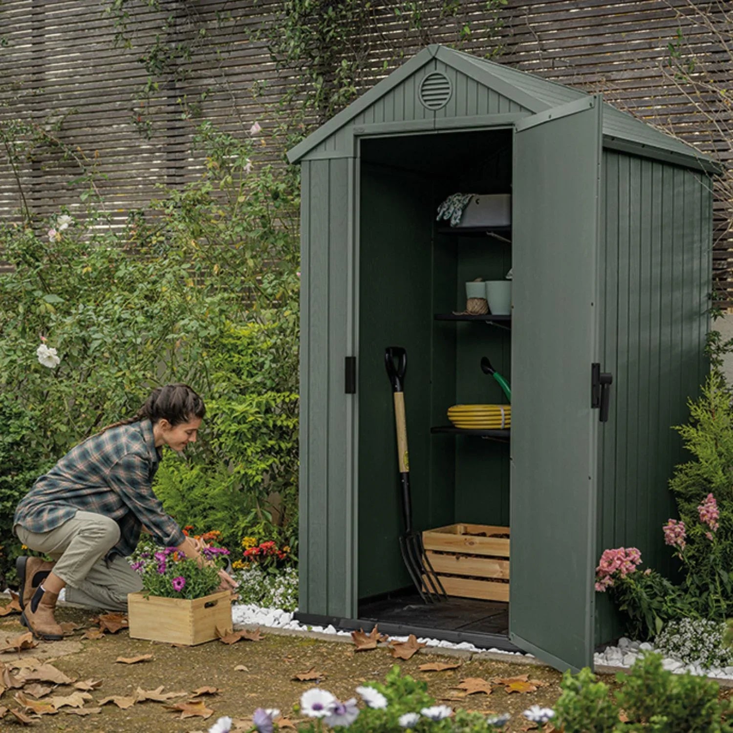 Keter Darwin 4×4 — Gartenhaus, Grün